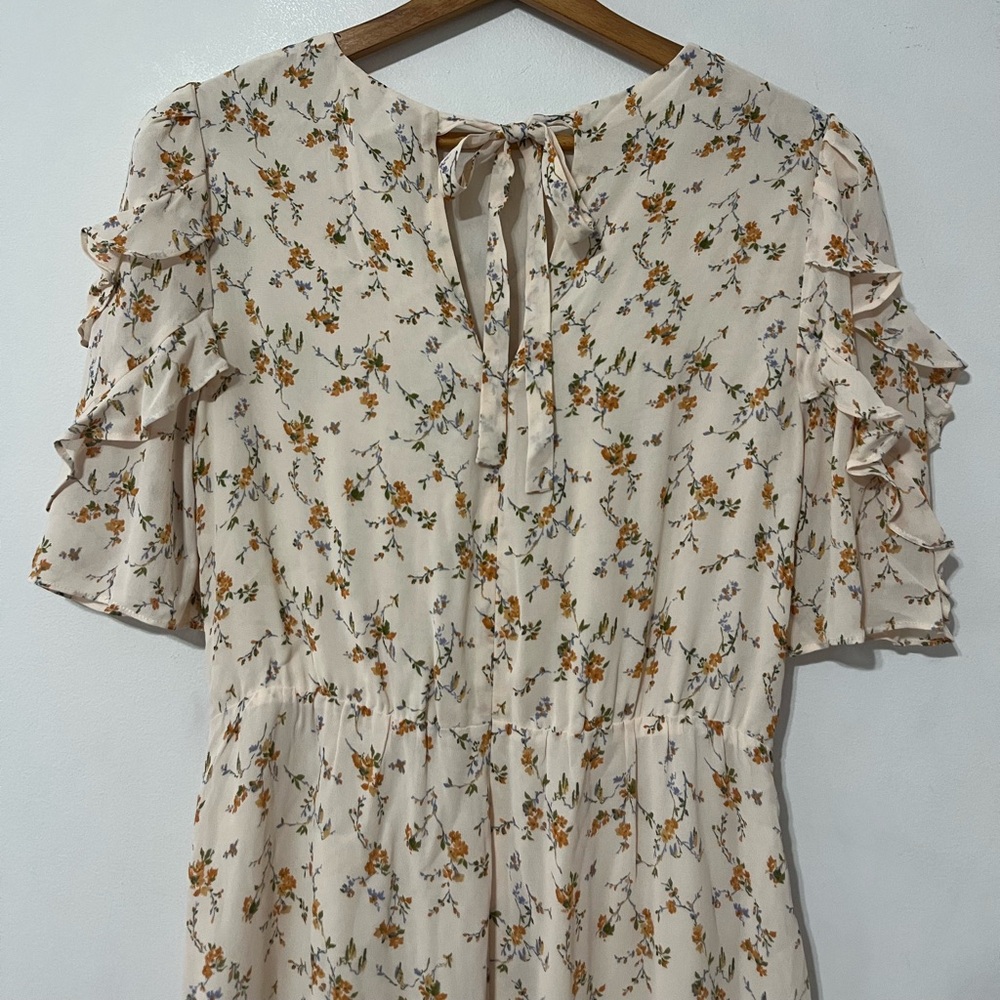 NWT Reformation Malachi Floral Mini Dress in Julius Cream Size 8 - Picture 11 of 11